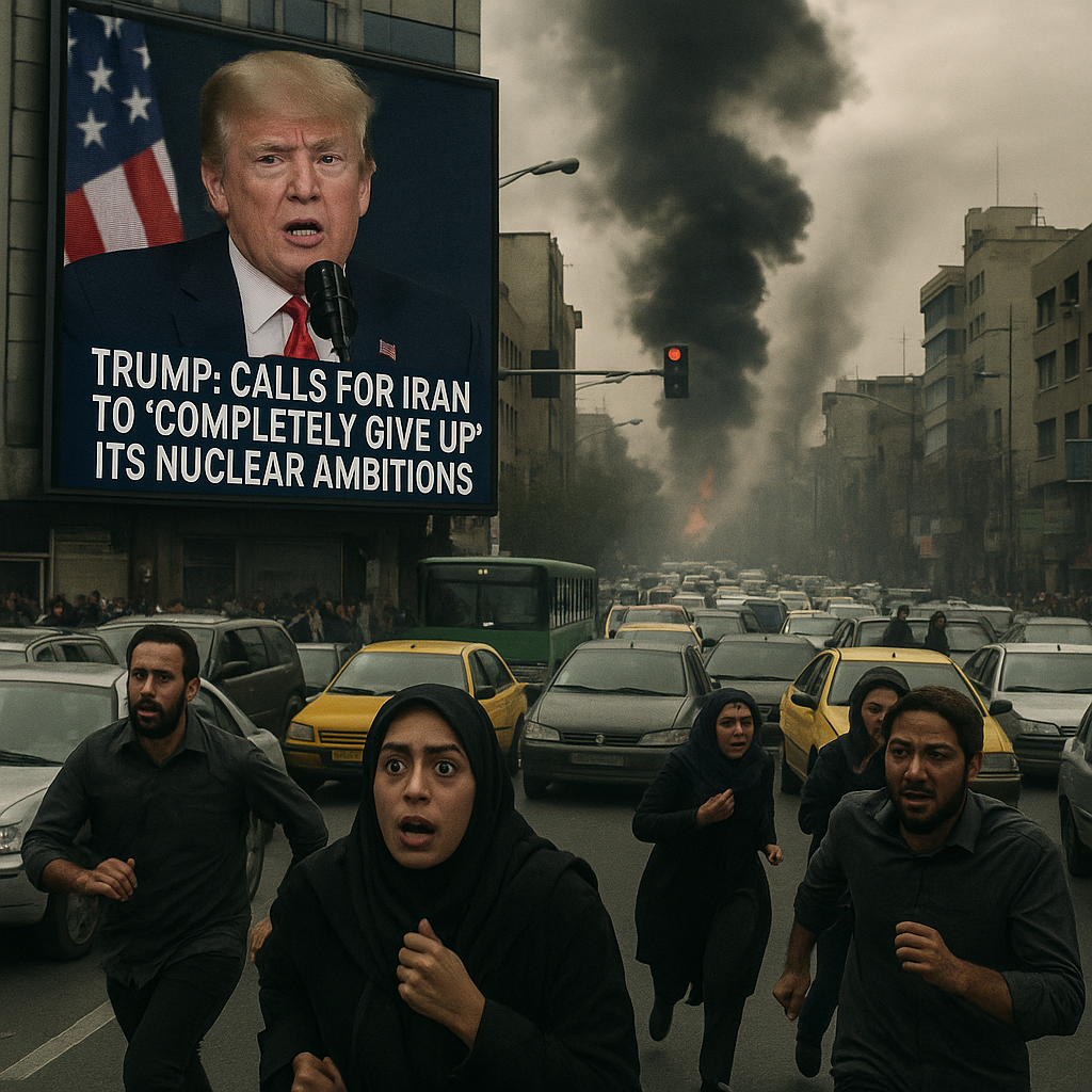 Trump Warns Iran: "Give Up Nuclear Weapons or Face Consequences"