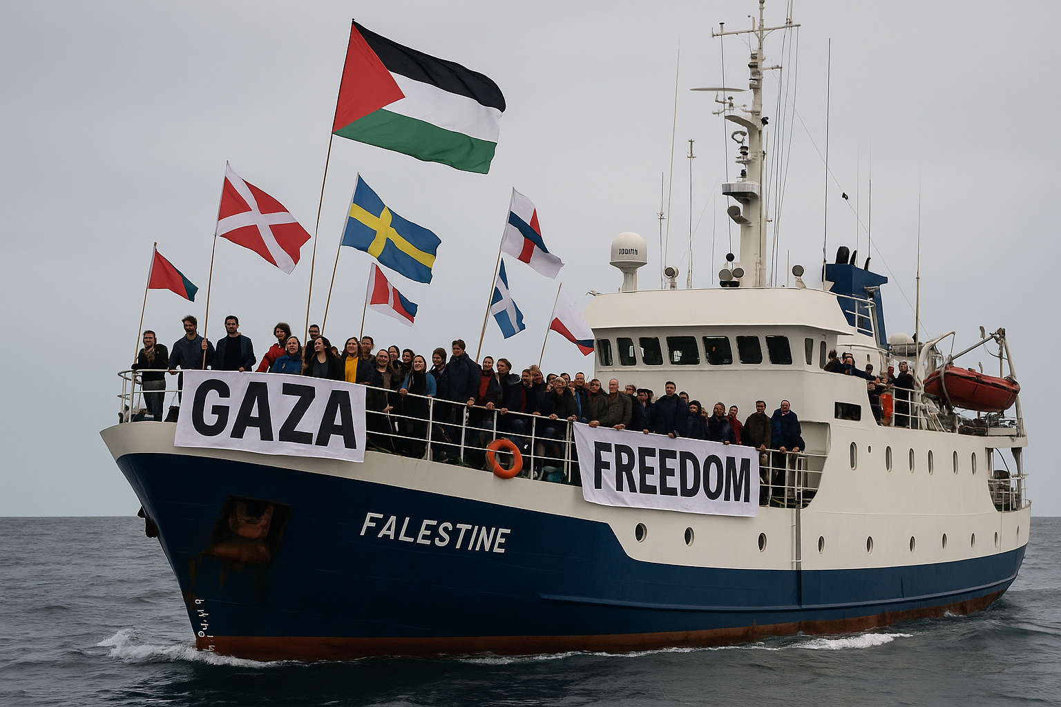 Gaza Freedom Flotilla: UK-Led Humanitarian Mission to Deliver Aid to Gaza